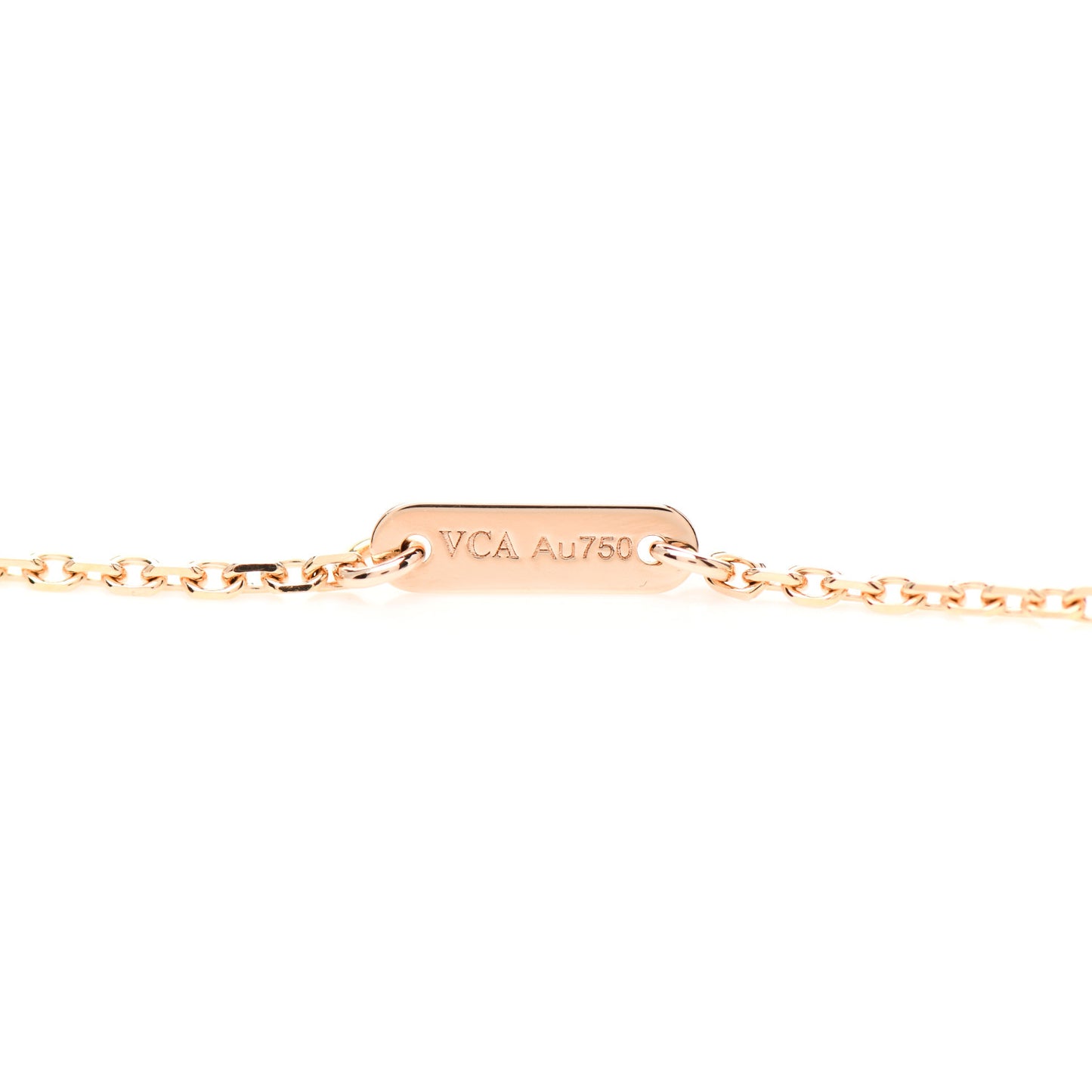 18K Rose Gold Sweet Alhambra Pendant Necklace