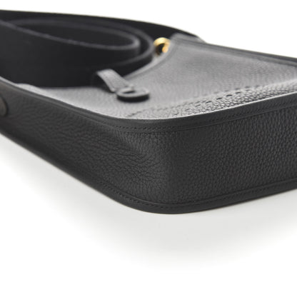 Hermes Taurillon Clemence Evelyne TPM Black 6 of 10