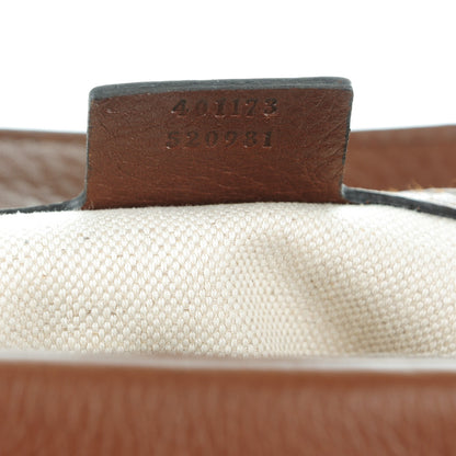 Gucci Cellarius Calfskin GG Marmont Shoulder Bag Nut Brown 7 of 7