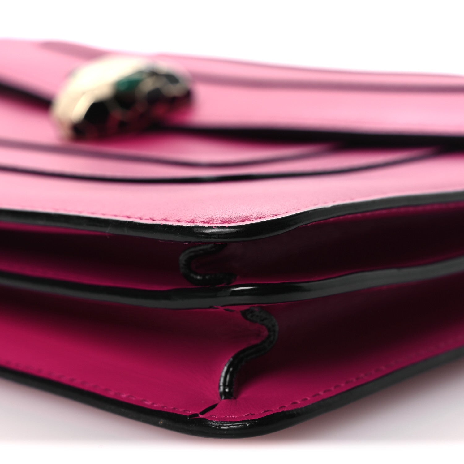 Bulgari Calfskin Serpenti Forever Shoulder Bag Pink 10 of 10