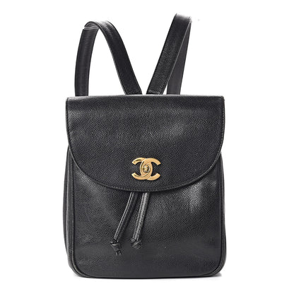 Chanel Caviar CC Backpack Black 1 of 12