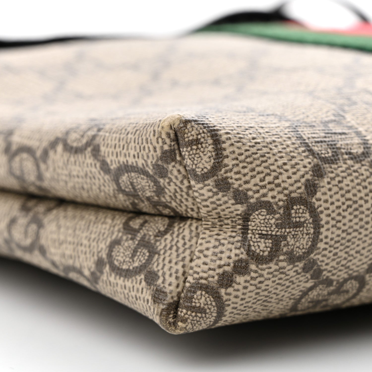 Gucci GG Supreme Monogram Web Messenger Bag Black 9 of 10