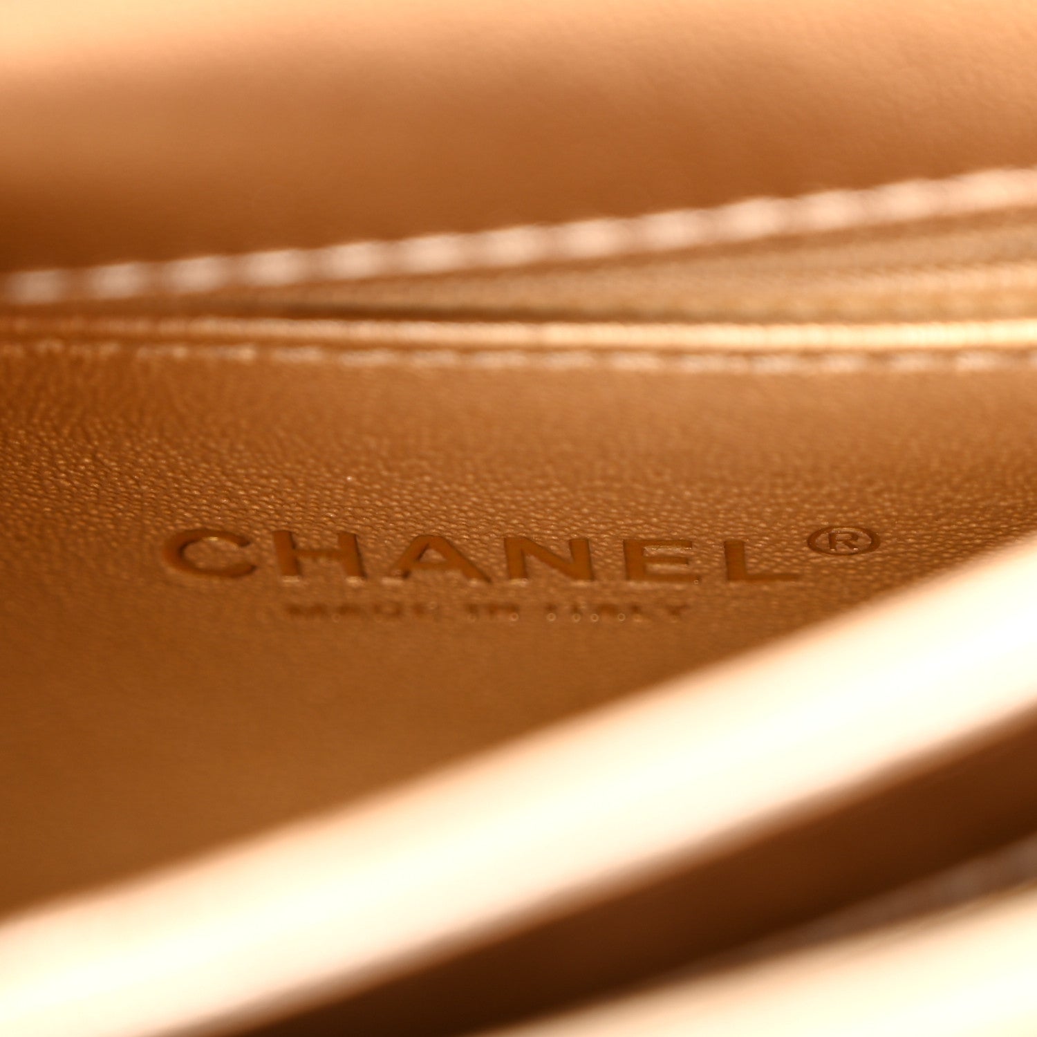 Chanel Metallic Lambskin Quilted Small Trendy CC Flap Dual Handle Bag Gold 6 of 12