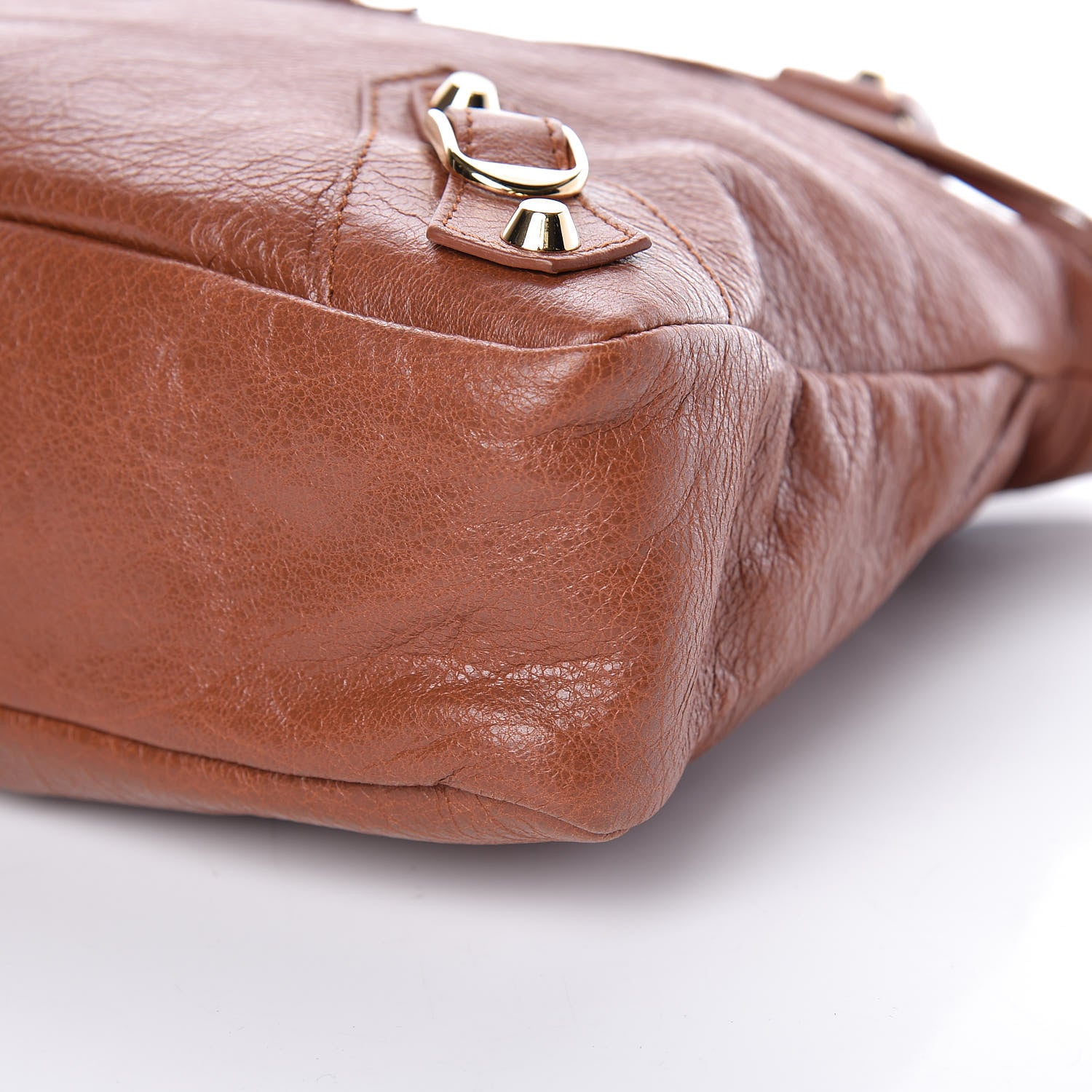 Balenciaga Agneau Classic Gold Hardware Town Marron Cognac 9 of 9