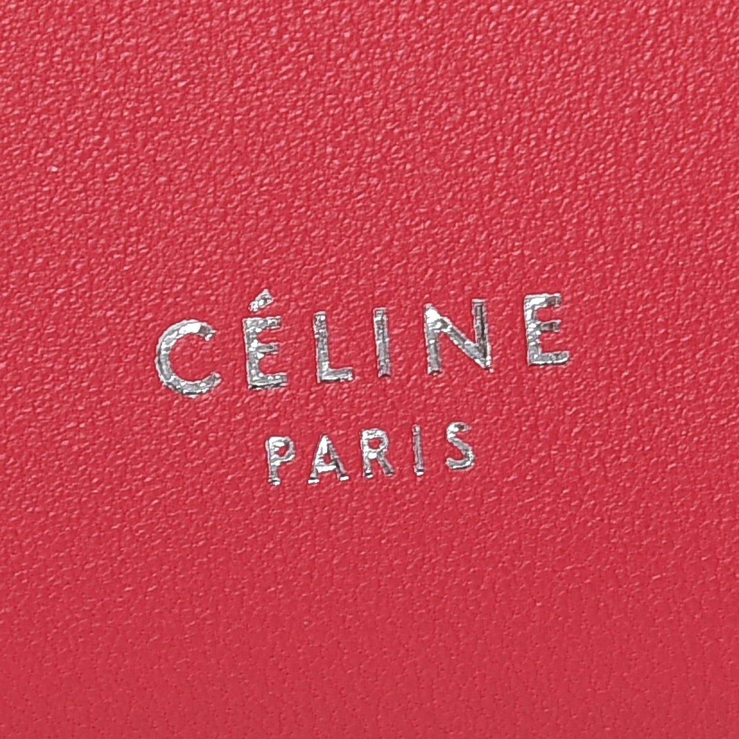 Celine Lambskin Large Diagonal Flap On Chain Souris Dark Pink 8 of 9