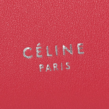Celine Lambskin Large Diagonal Flap On Chain Souris Dark Pink 8 of 9