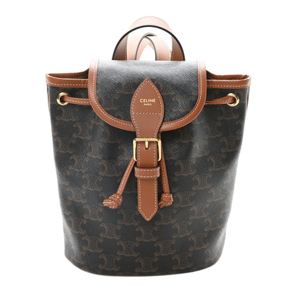 Celine Triomphe Canvas Calfskin Mini Folco Backpack Tan 1 of 9