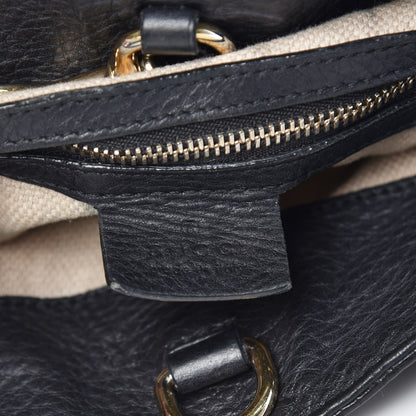 Gucci Pebbled Calfskin Medium Soho Chain Shoulder Bag Black 6 of 14