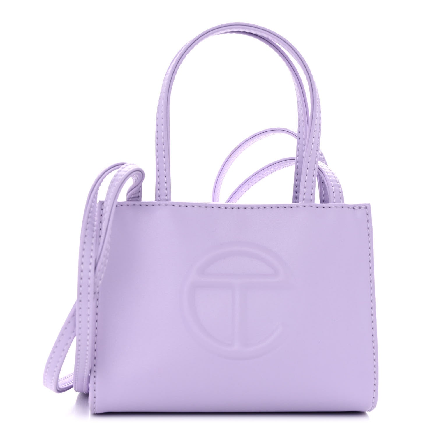Telfar Vegan Leather Small Shopping Bag Lavender 1 of 9