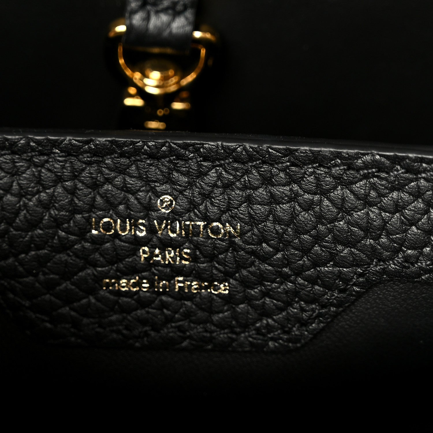 Louis Vuitton Taurillon Embellished Flower Handle Capucines BB  Black 6 of 9