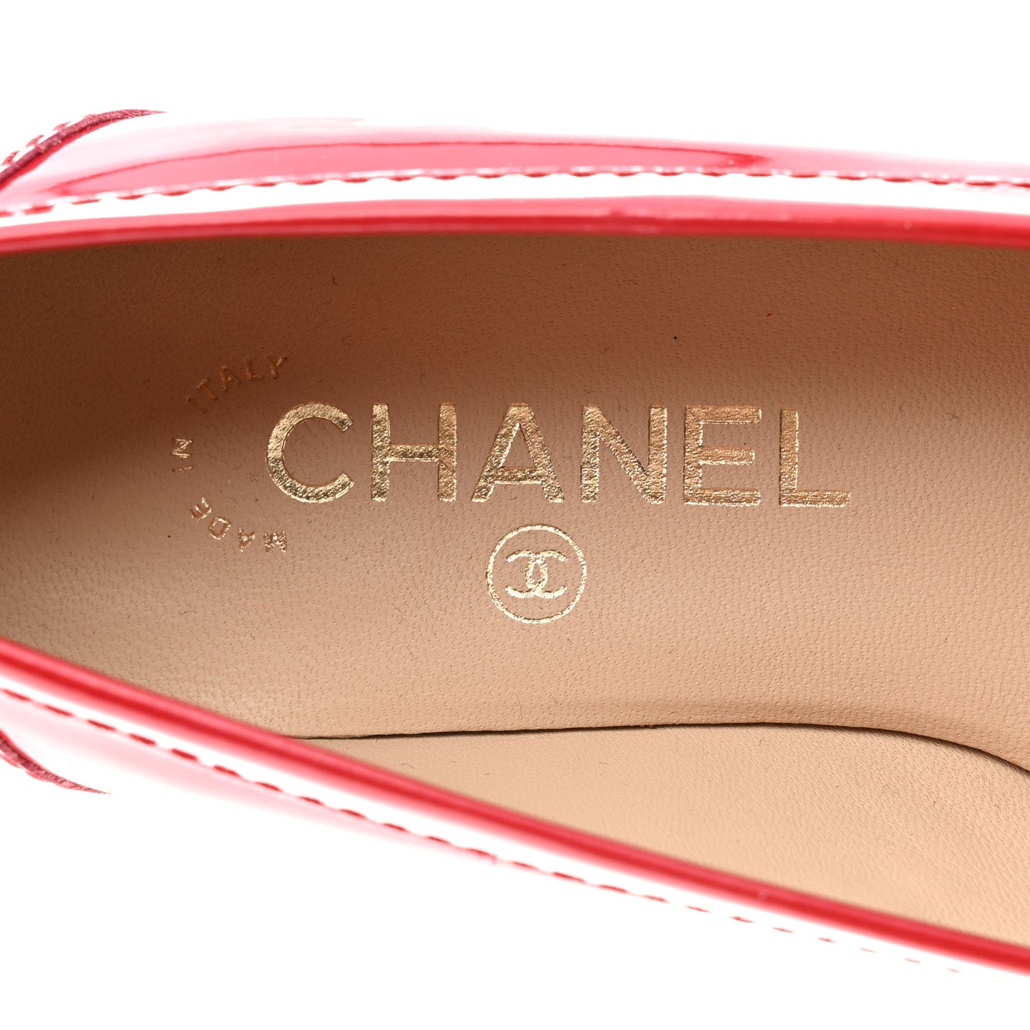 Patent CC Loafers 37 Red