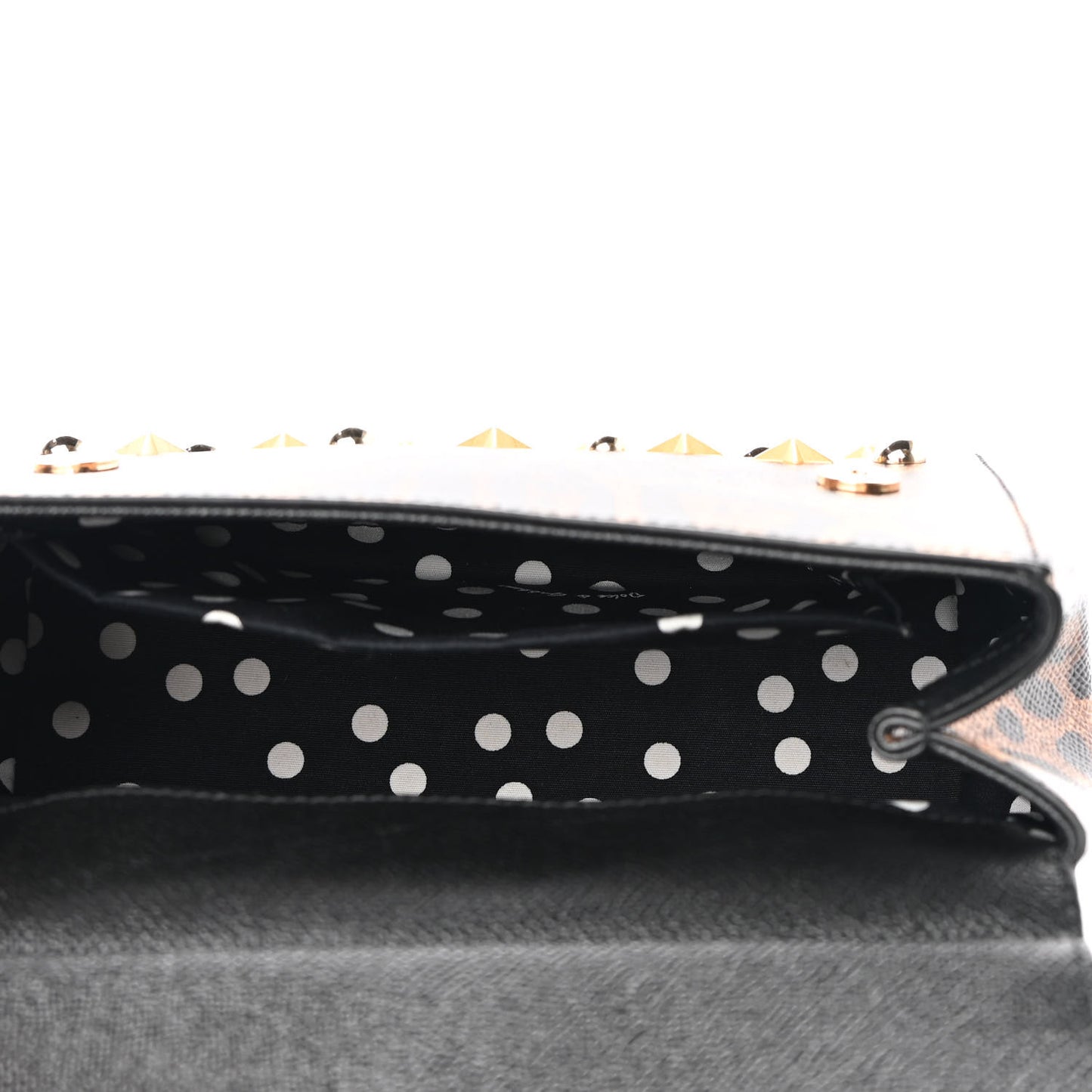 Dauphine Embellished Leopard Love Patch Medium Miss Sicily Satchel Brown Black