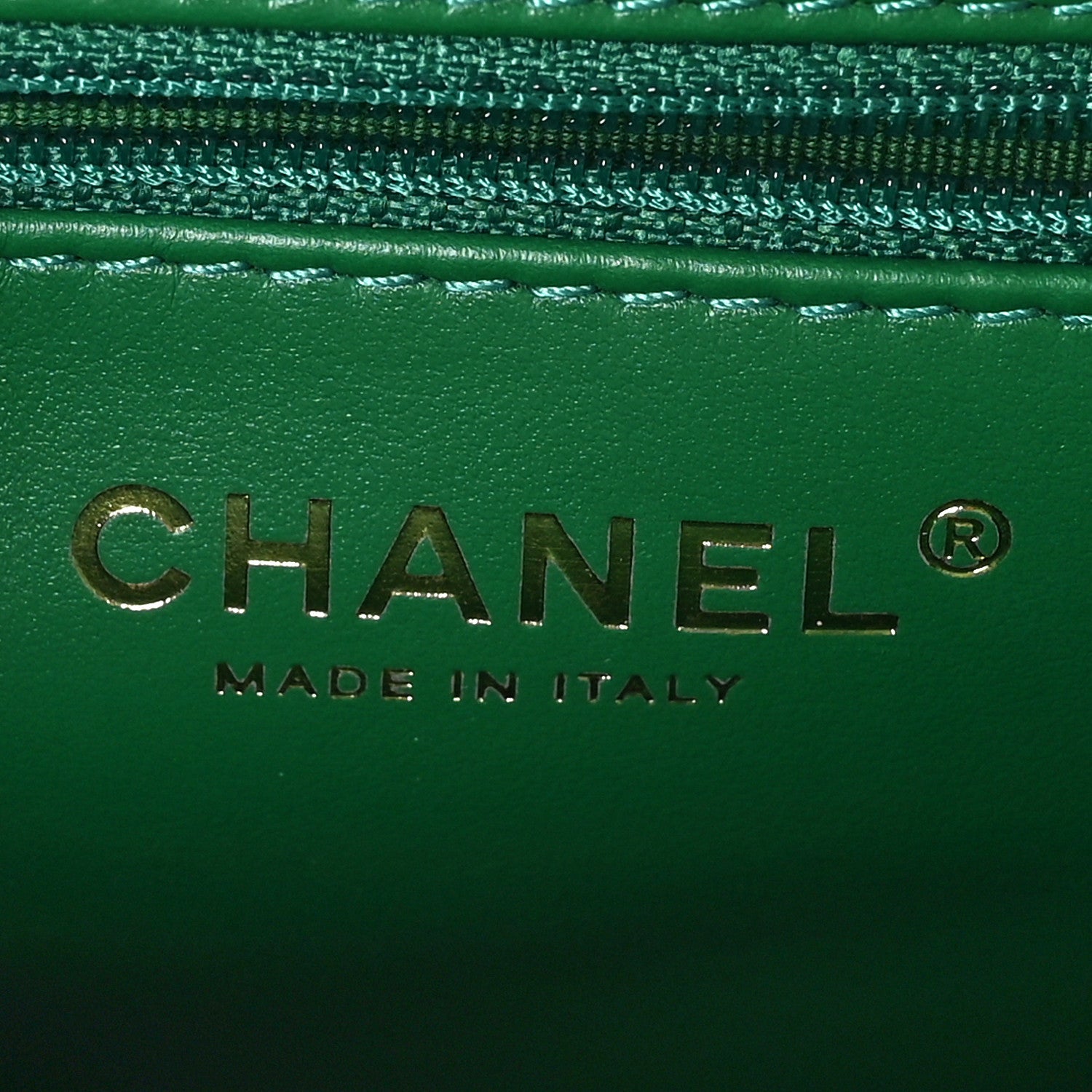 Chanel Shiny Aged Calfskin Quilted Nano Kelly Shopper Green 6 of 11