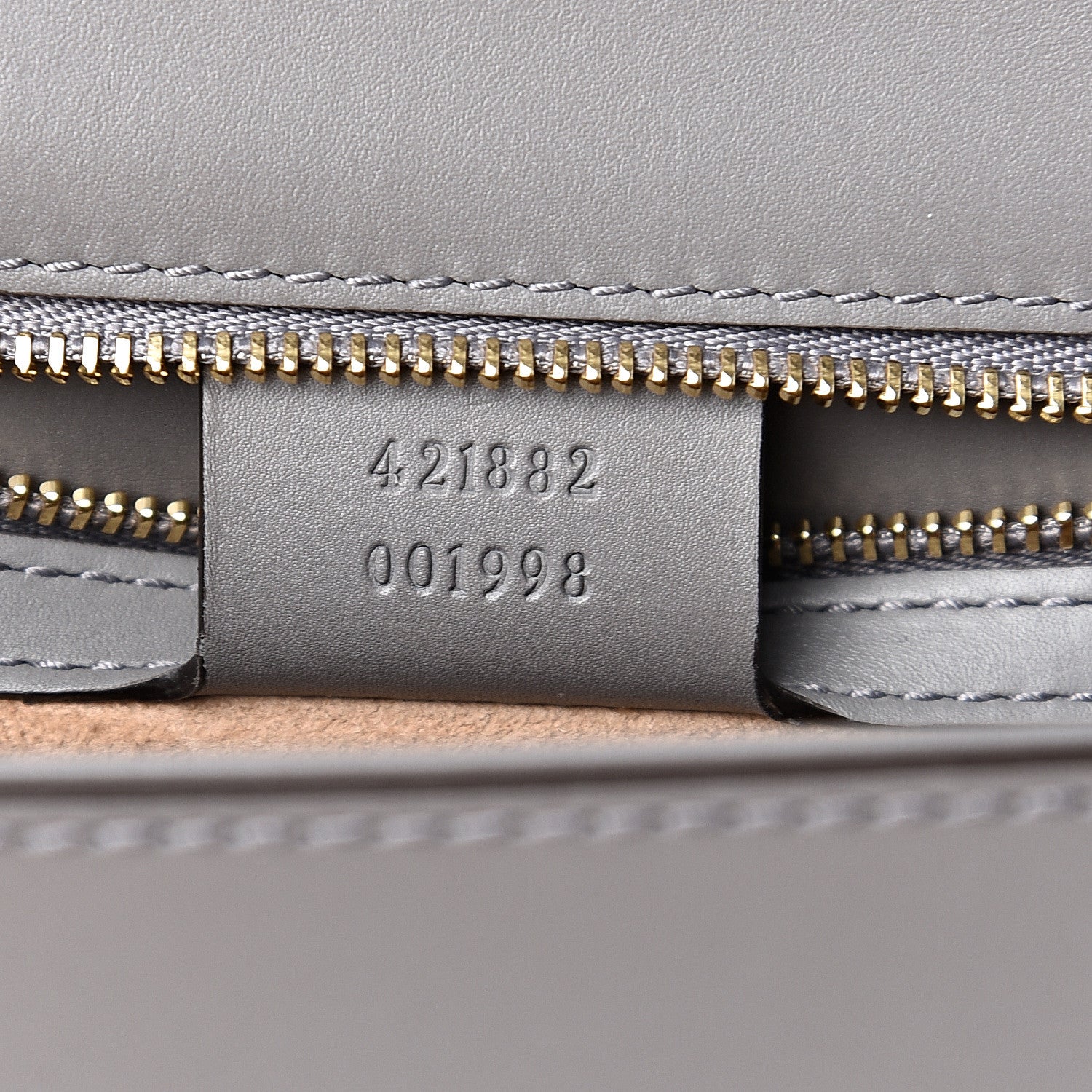 Gucci Calfskin Small Sylvie Shoulder Bag Deep Grey 6 of 10