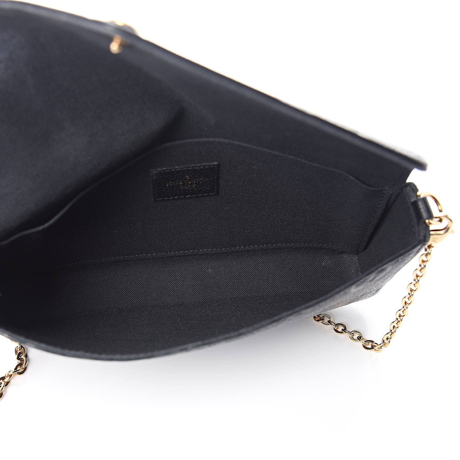 Louis Vuitton Empreinte Pochette Felicie Chain Wallet Black 5 of 14