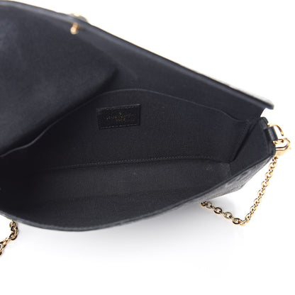 Louis Vuitton Empreinte Pochette Felicie Chain Wallet Black 5 of 14