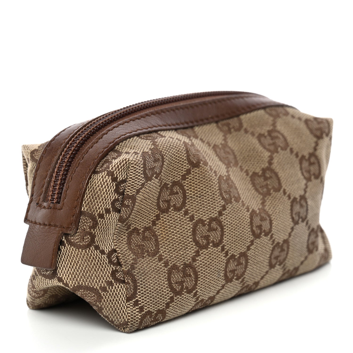 Gucci Monogram Small Balthus Cosmetic Case  Beige Ebony Cocoa 2 of 9