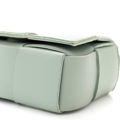 Bottega Veneta Lambskin Maxi Intrecciato Extra Mini Cassette Crossbody Bag New Sauge 9 of 9