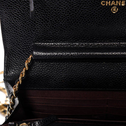 Chanel Caviar Quilted Wallet On Chain WOC Black 9 of 10