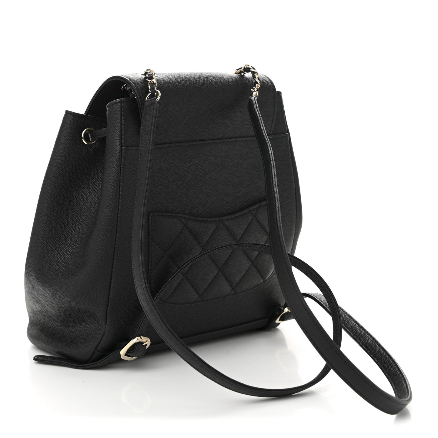 Caviar Quilted Business Affinity Backpack Black