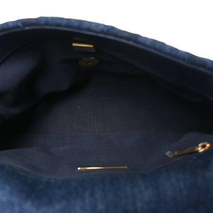 Chanel Denim Quilted Medium Chanel 19 Flap Blue Blue 5 of 10