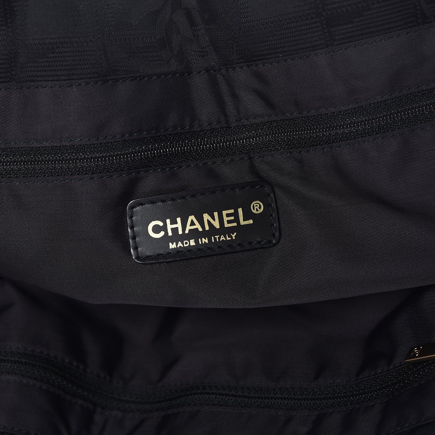 Nylon Large Travel Tote Black