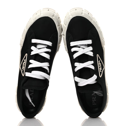 Prada Re-Nylon Gabardine Triangle Logo Double Wheel 50mm Sneakers 41.5 Black 2 of 12