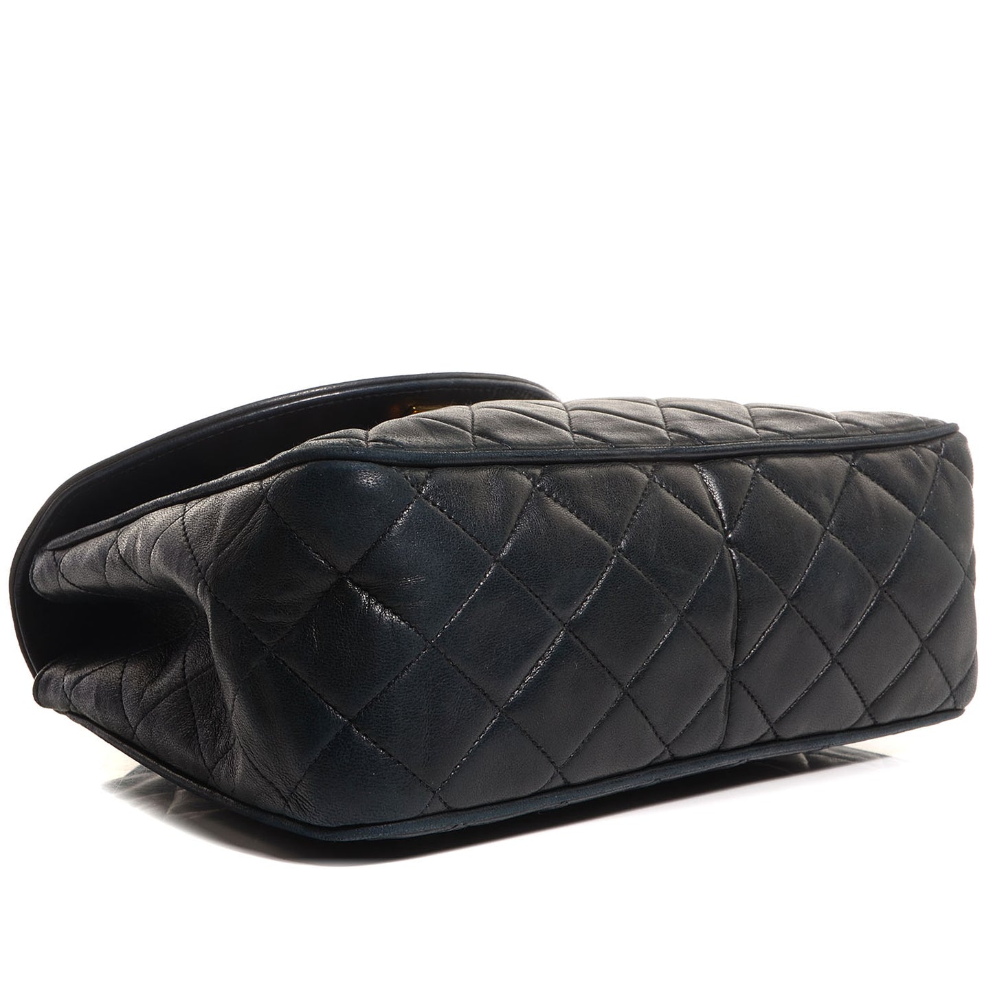Lambskin Flap Bag Navy