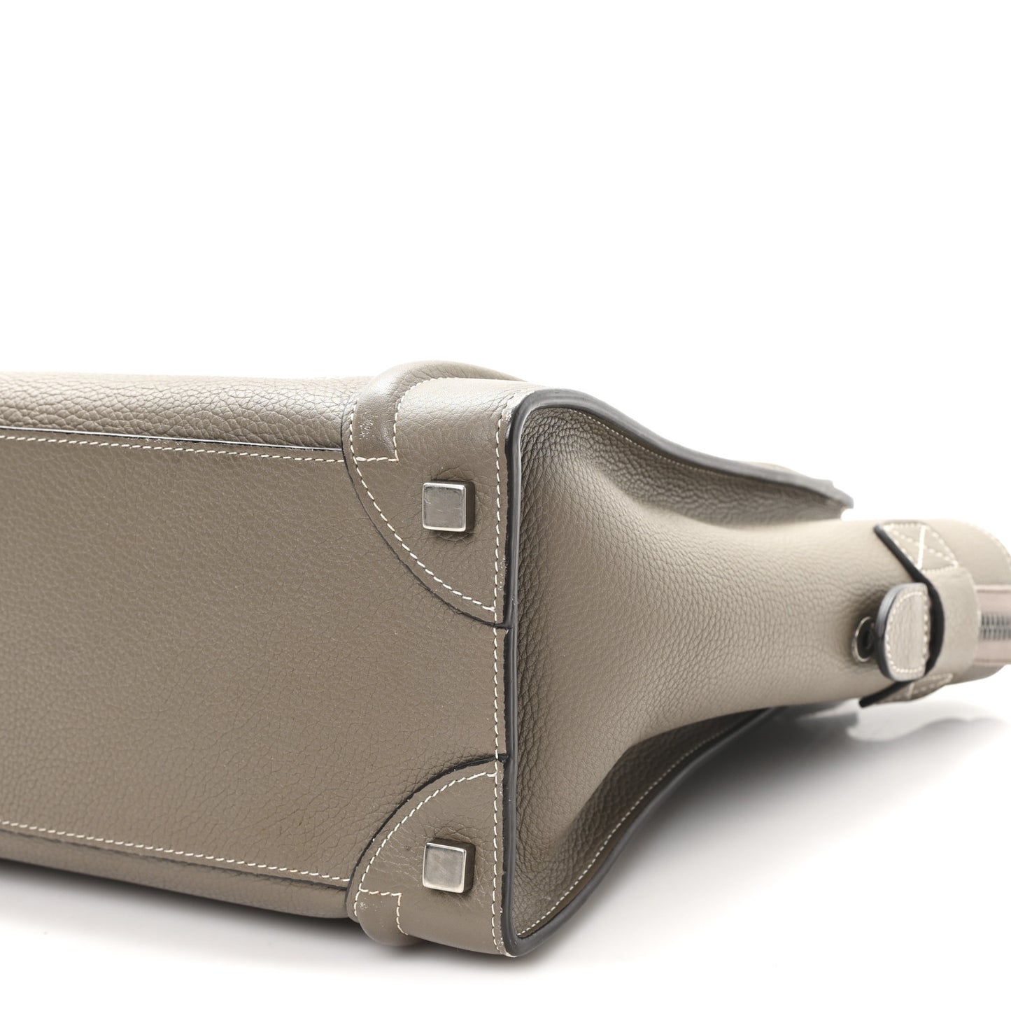 Drummed Calfskin Micro Luggage Souris