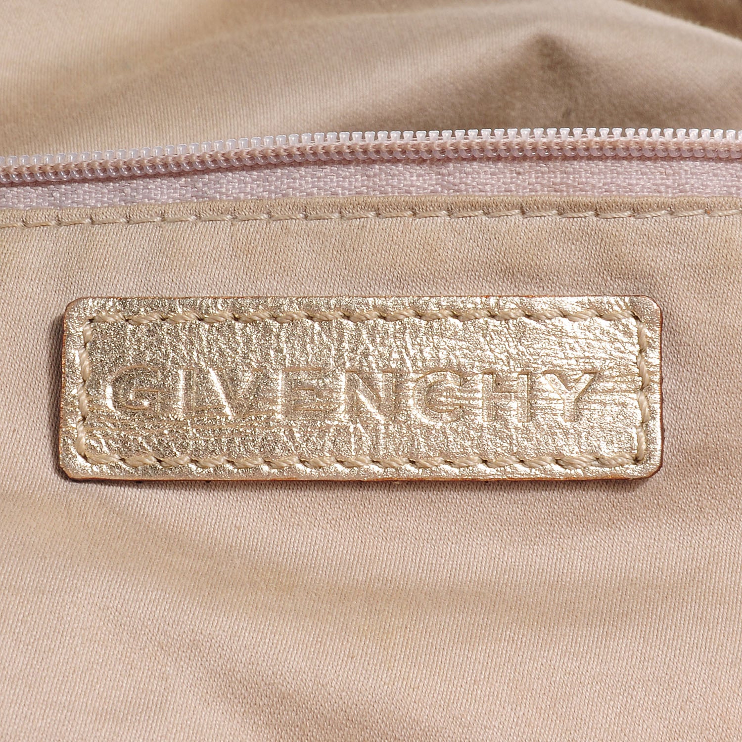 Givenchy Metallic Calfskin Lizard Embossed Large Nightingale Gold 9 of 11