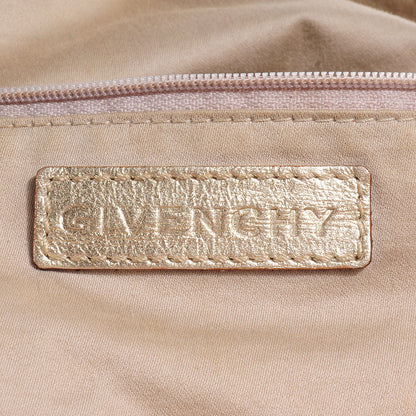 Givenchy Metallic Calfskin Lizard Embossed Large Nightingale Gold 9 of 11