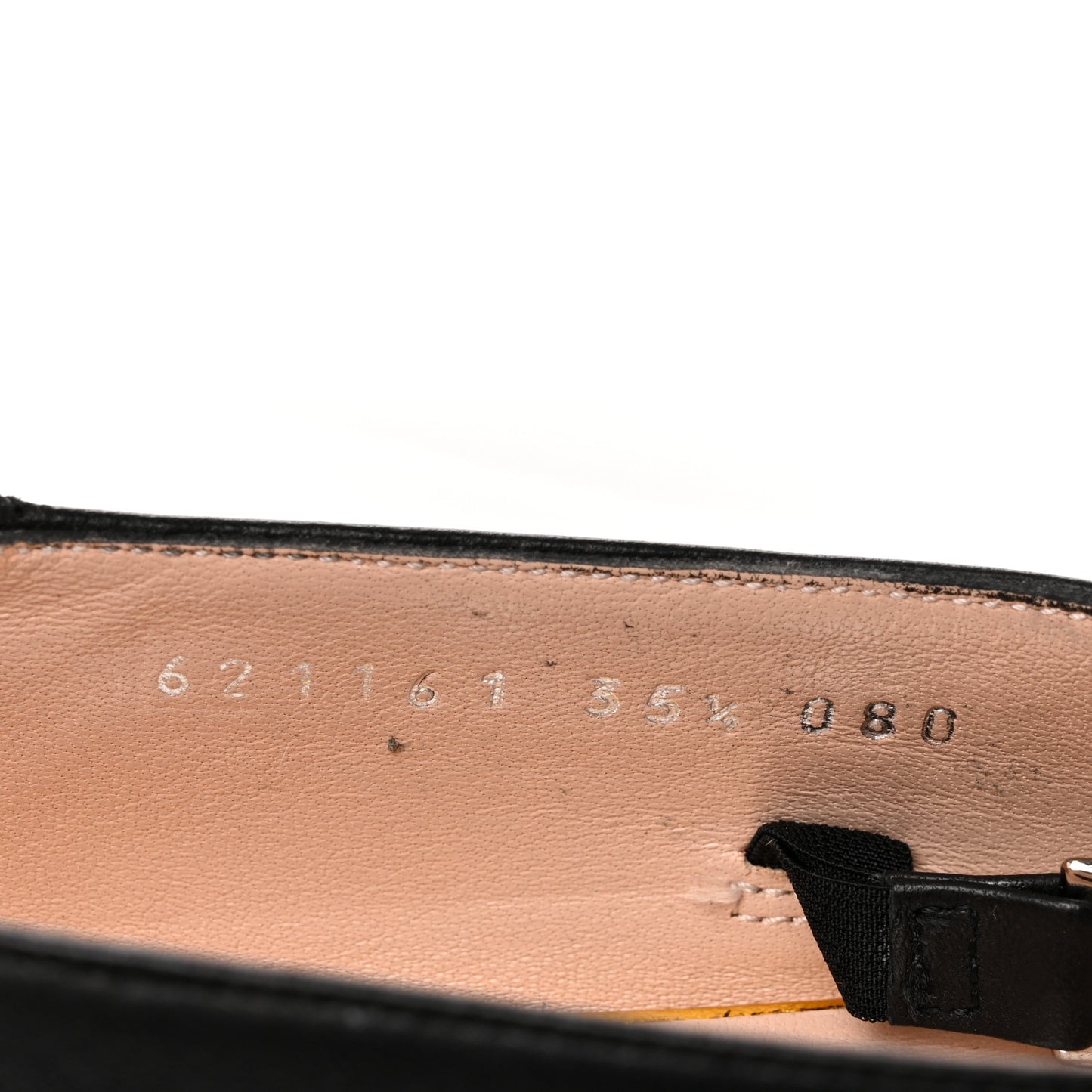 Nappa Lumiere Deva Horsebit Chain Embellished Flats 35.5 Black