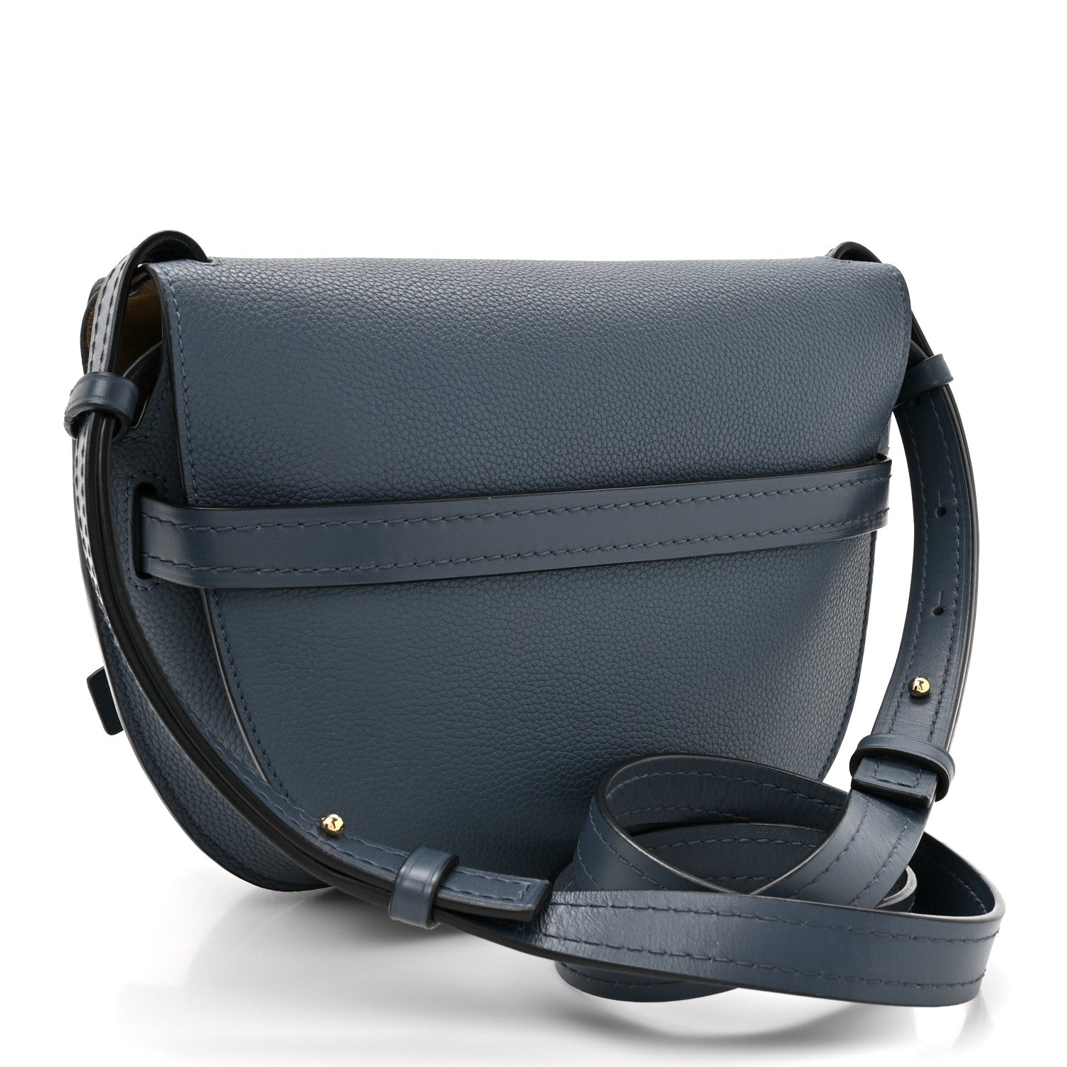 Loewe Grained Calfskin Small Gate Crossbody Bag Steel Blue 3 of 10