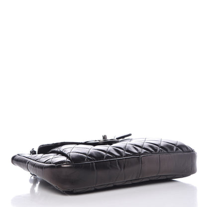 Chanel Glazed Calfskin Quilted Accordion Flap Black 5 of 11