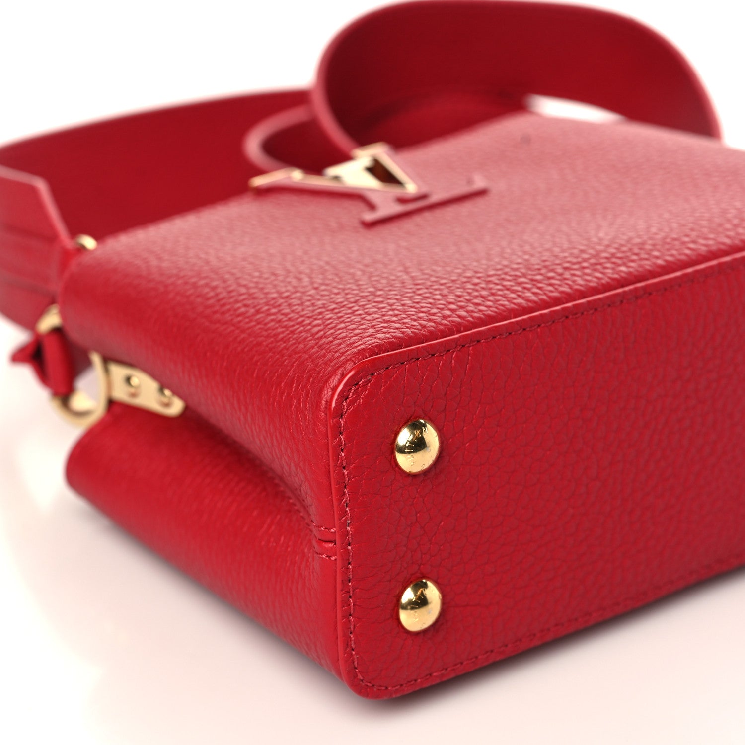 Louis Vuitton Taurillon Mini Capucines Scarlet 7 of 8