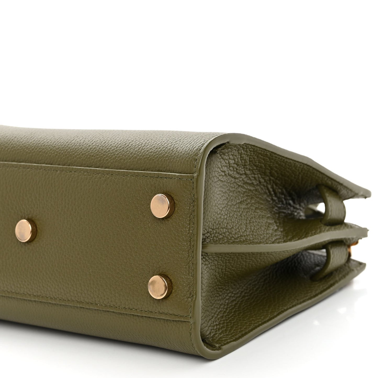 Grained Calfskin Nano Supple Sac De Jour Green
