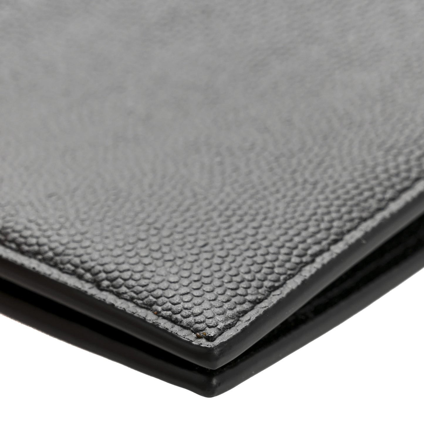 Grain De Poudre Monogram Monochrome East West Cassandre Bifold Wallet Black