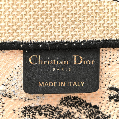 Christian Dior Canvas Embroidered Large Palm Tree Toile De Jouy Book Tote Multicolor 6 of 12