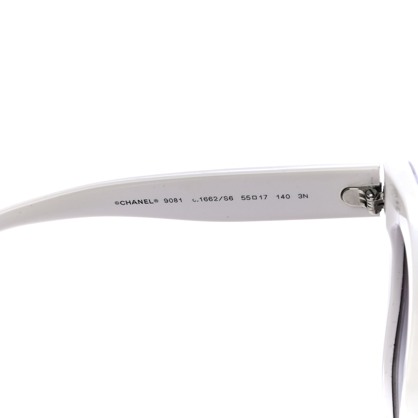 Acetate CC Sunglasses 9081 White Black