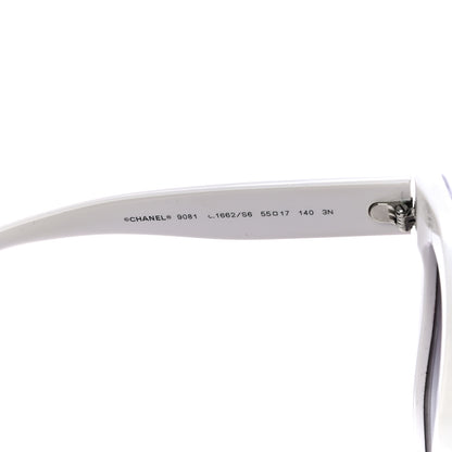 Chanel Acetate CC Sunglasses 9081 White Black 6 of 7