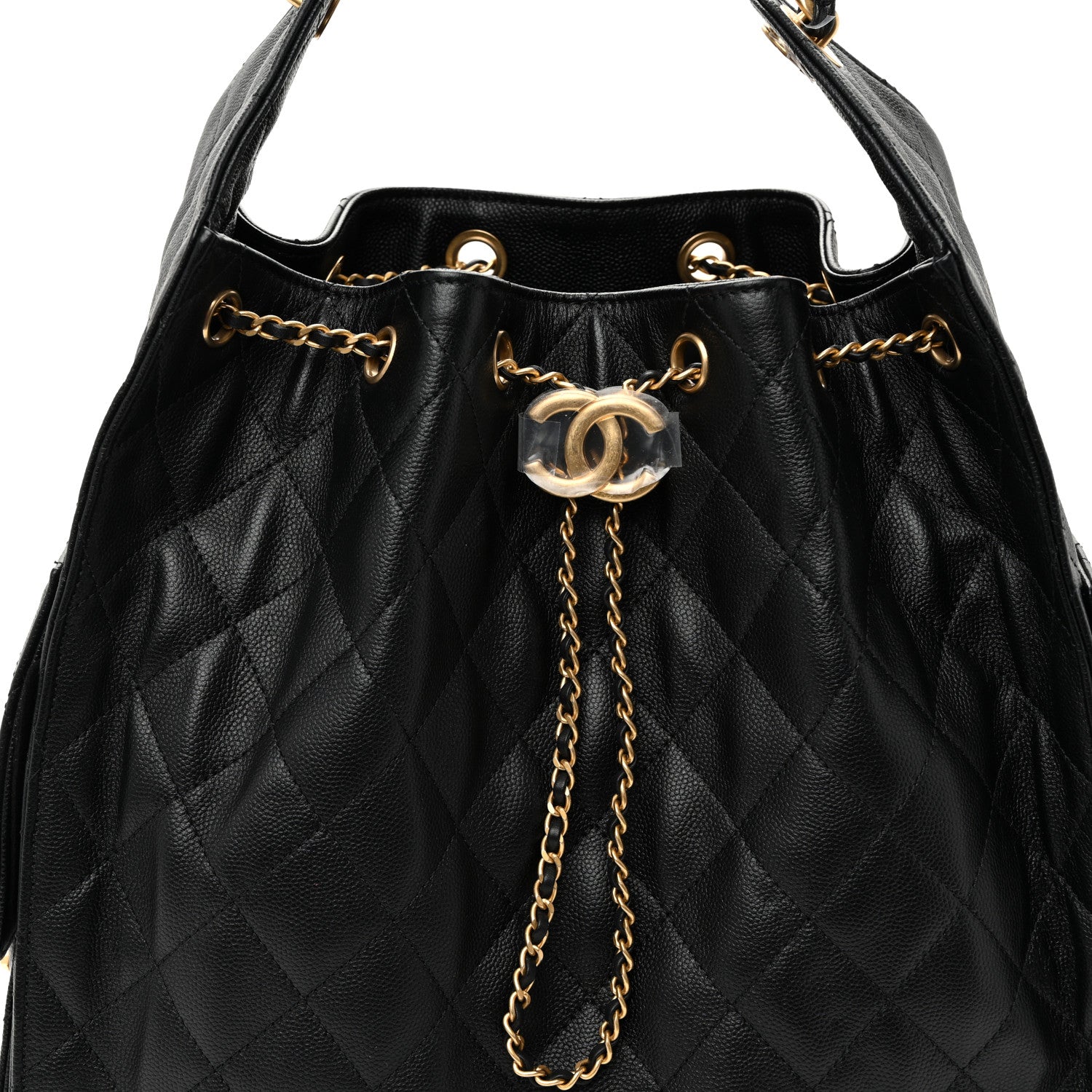 Chanel Caviar Quilted Medium Chanel 25 Handbag Black 9 of 12