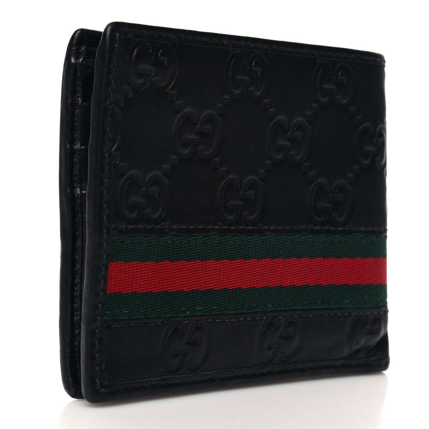 Guccissima Web Bi-Fold Wallet Black
