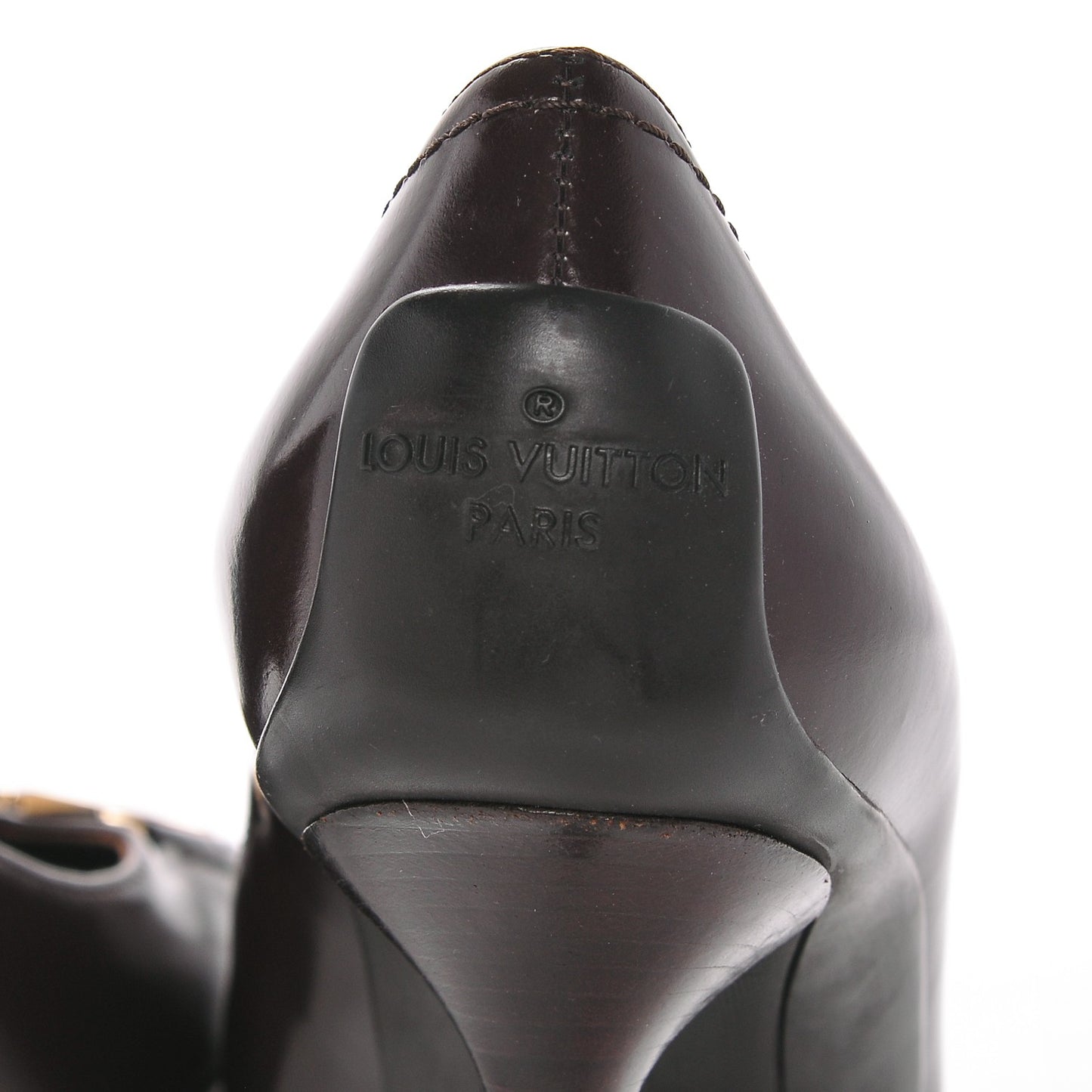 Glazed Calfskin Candice Pumps 37.5 Moka