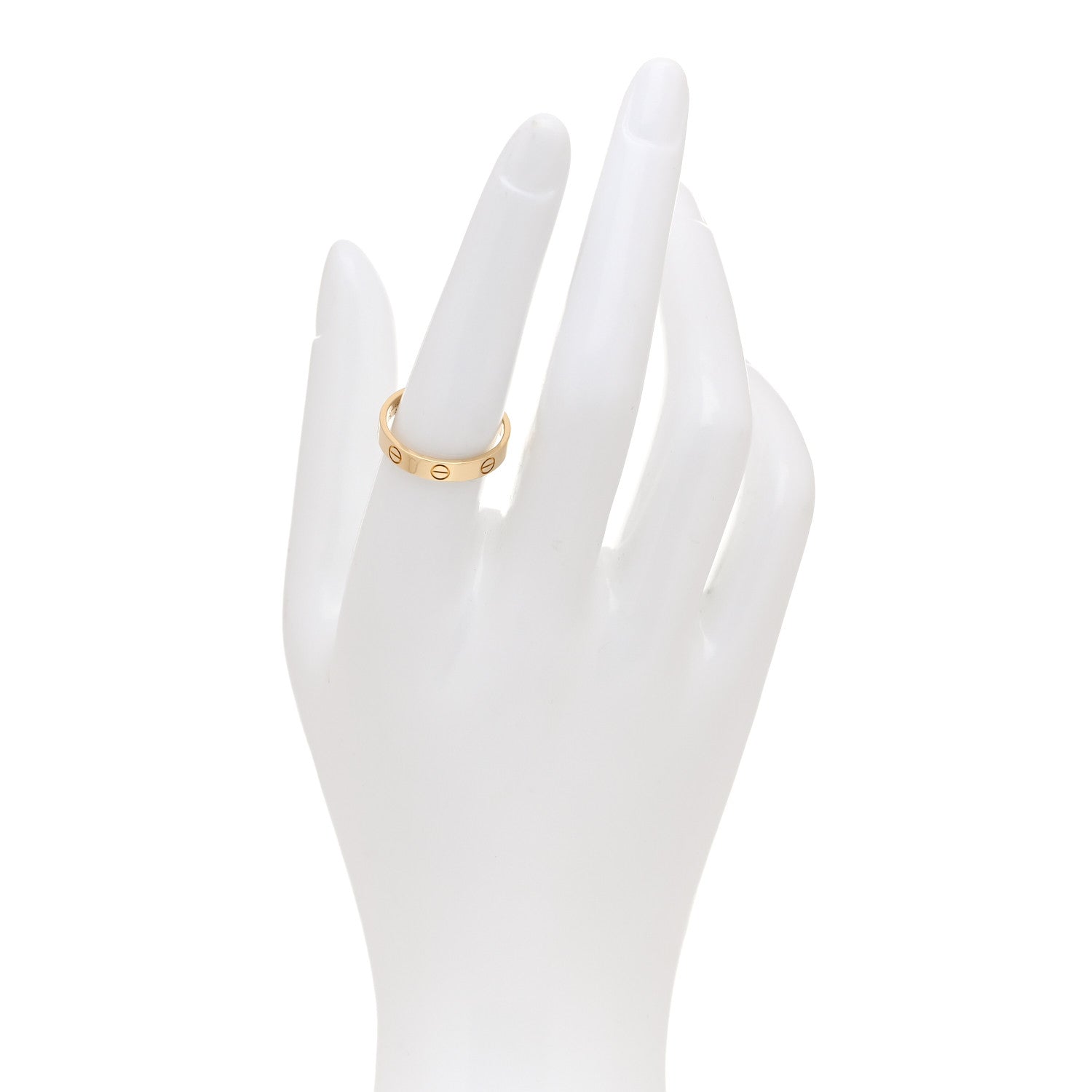 Cartier 18K Yellow Gold 3.5mm LOVE Wedding Band Ring 55 7.25 2 of 4