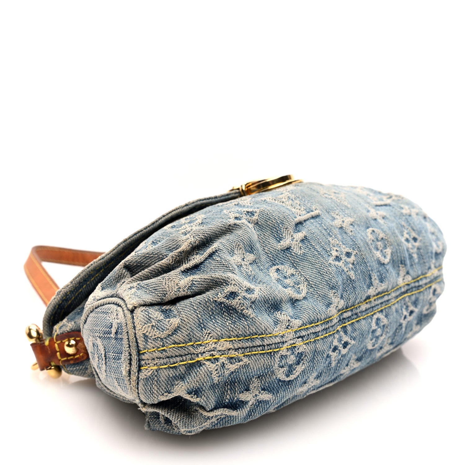 Louis Vuitton Monogram Denim Mini Pleaty Blue 4 of 9