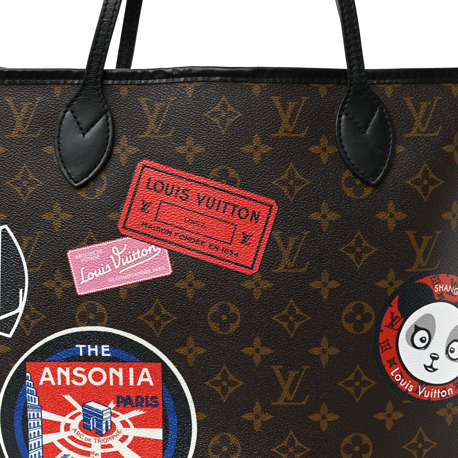 Louis Vuitton Monogram My LV World Tour Neverfull MM 9 of 11