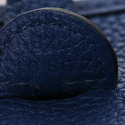 Hermes Taurillon Clemence Amazone Evelyne TPM Blue Saphir Blue Indigo 7 of 10