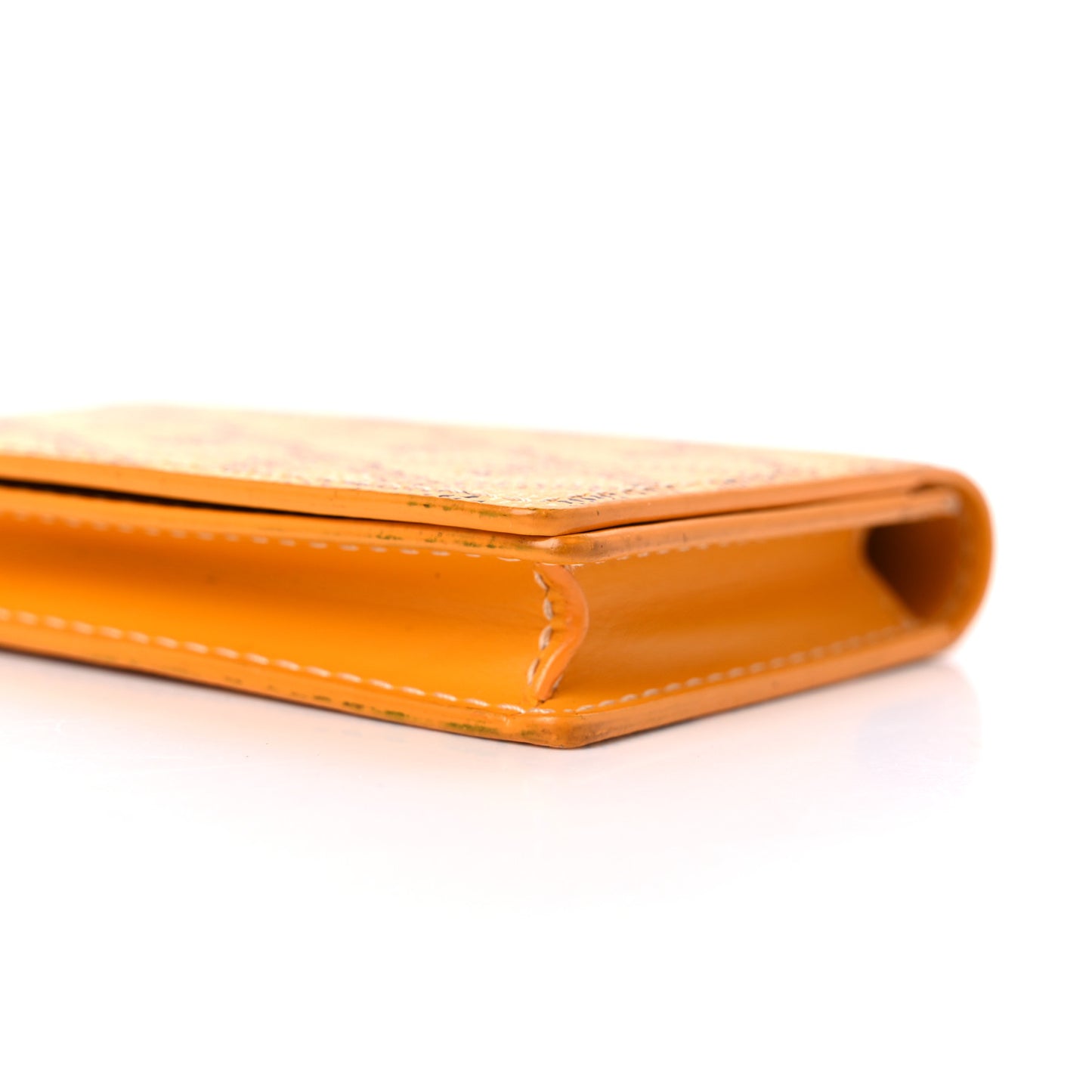 Goyardine Business Card Holder Yellow