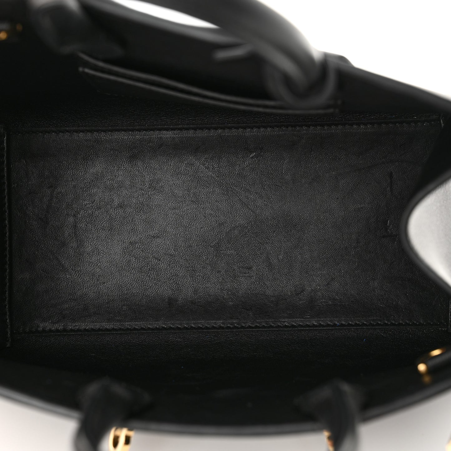 Calfskin Mini Hug Bag Black