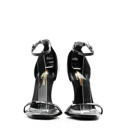 Saint Laurent Patent Calfskin Opyum 110 Sandals 36.5 Black 2 of 10